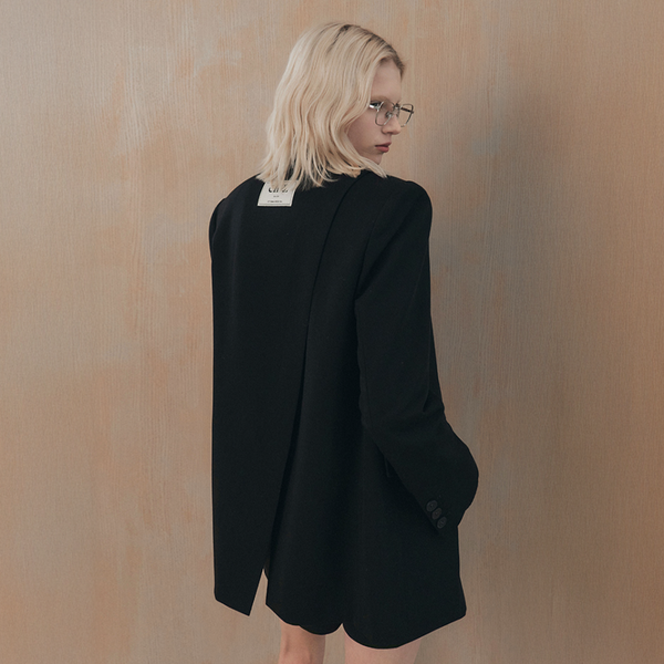 ジャケット citybreeze Oversized tailored jacket_BLACK ktown4u.com : [CITYBREEZE] LOOSE-FIT CUTTING SINGLE