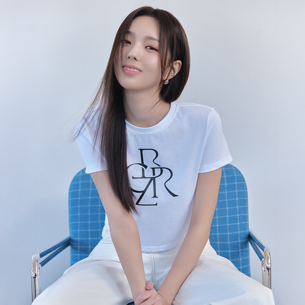 [시티브리즈] 로고 크롭 반팔 티셔츠_WHITE