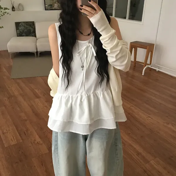 [HITIT] Eve Layered Frill Blouse (2color)