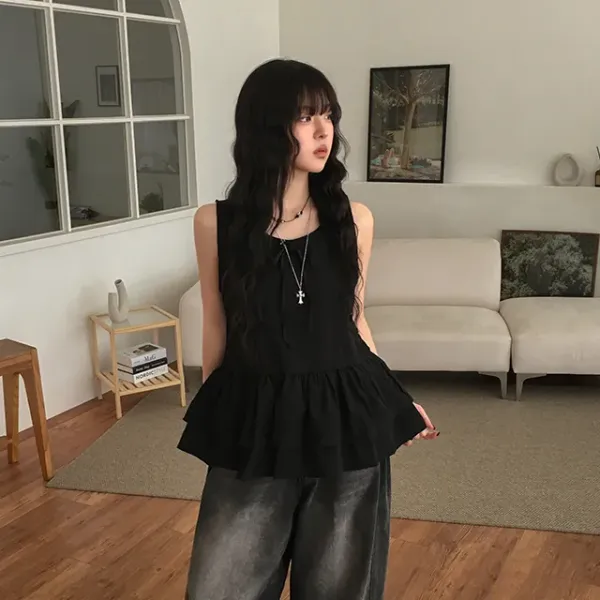 [HITIT] Eve Layered Frill Blouse (2color)