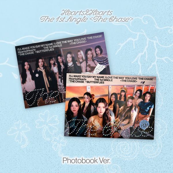[2회차] [온라인 럭키드로우 이벤트] [2CD 세트상품] 하츠투하츠 (Hearts2Hearts) - 싱글앨범 1집 [The Chase] (Photobook Ver.) **환불불가**-thumbnail