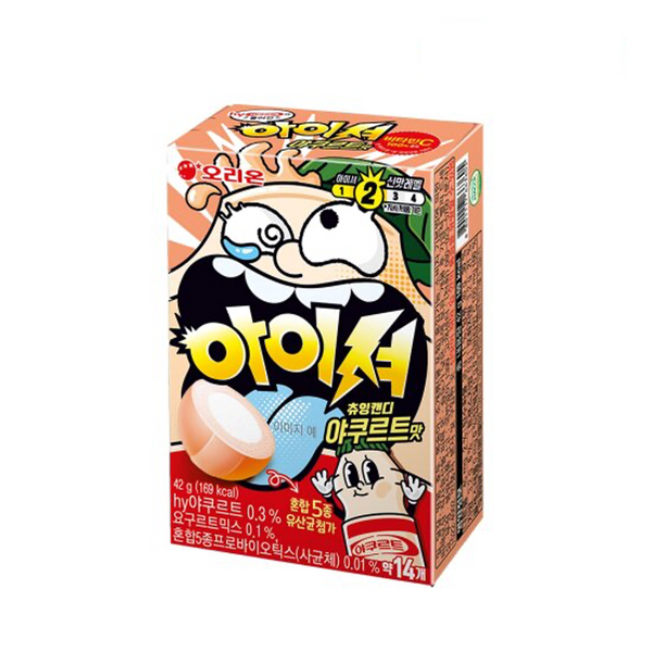 [ORION] Super Sour Chewing Candy Yakult Flavor 42g