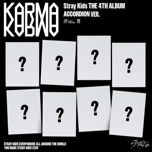 [FANS SHOP Gift] [8CD SET] Stray Kids - 4th Album [KARMA] (ACCORDION Ver.)