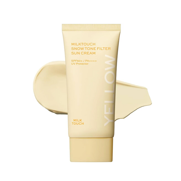 [Expiring soon] [Milk Touch] Snow Tone Filter Sun Cream #Natural Yellow 15ml