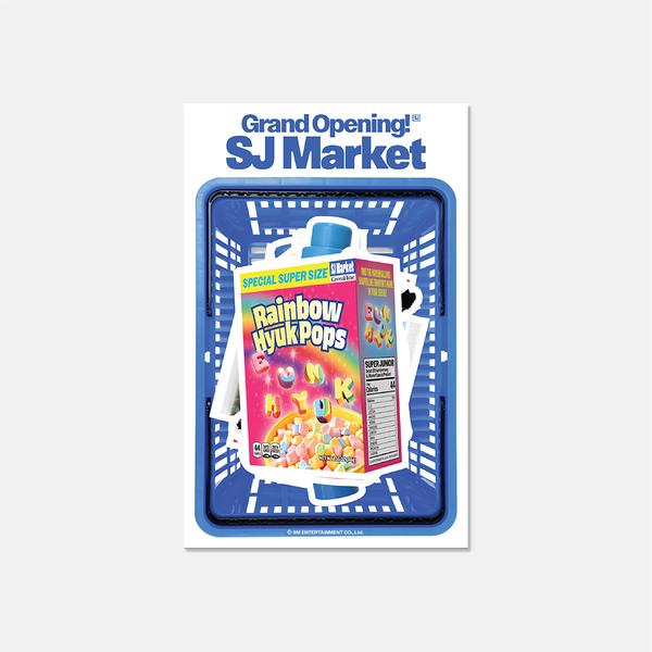 SUPER JUNIOR - [GRAND OPENING! SJ MARKET] REMOVABLE STICKER