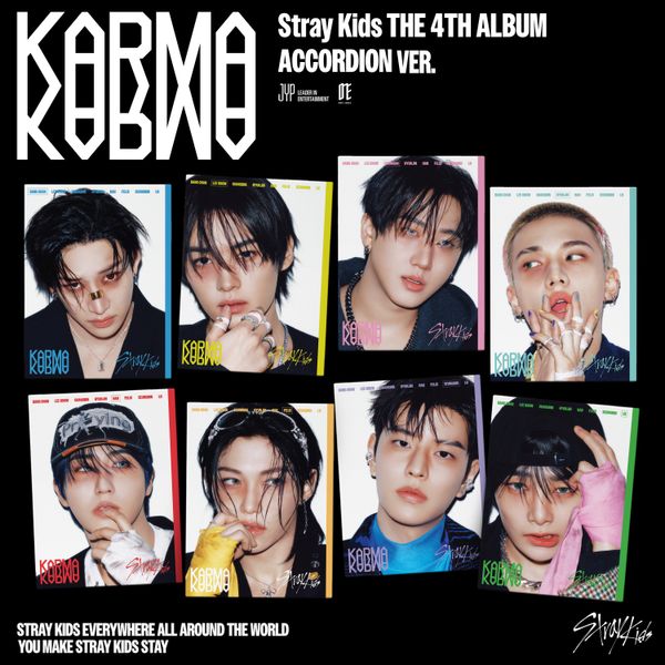 [FANS SHOP Gift] [8CD セット] Stray Kids - 正規アルバム4集 [KARMA] (ACCORDION Ver.)