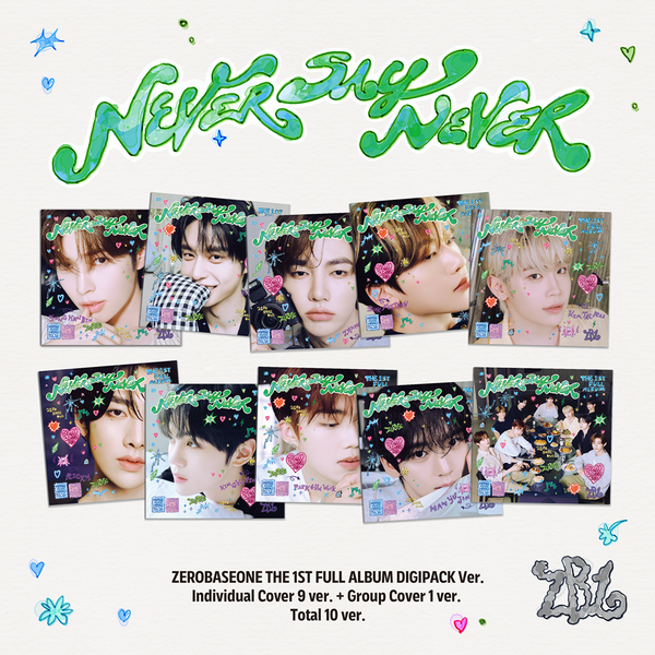[Ktown4u店舗特典] ZEROBASEONE THE 1ST FULL ALBUM [NEVER SAY NEVER] DIGIPACK Ver. (Random Ver.)