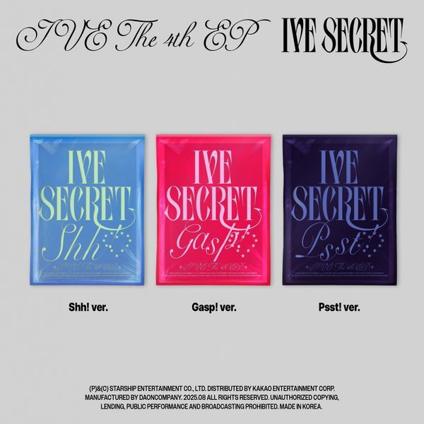 [STUDIO CHOOM Gift] [3CD 세트상품] 아이브 (IVE) - 미니앨범 4집 [IVE SECRET]-thumbnail