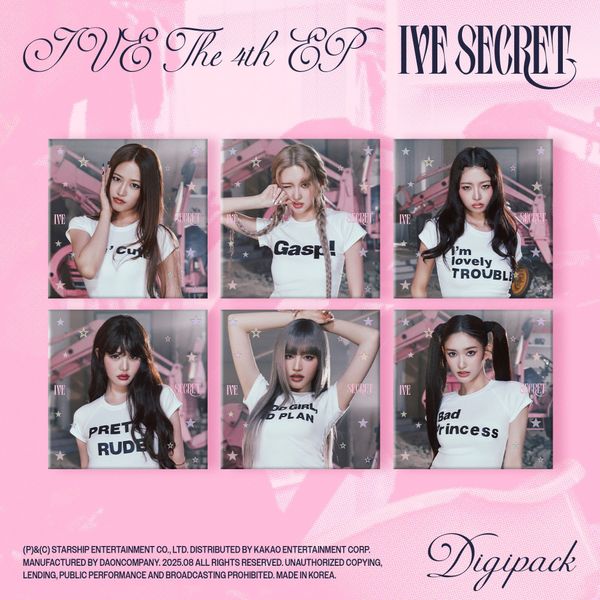 [全款 裸专] [6CD 套装] IVE - 迷你4辑 [IVE SECRET] (Digipack Ver.) (Limited Edition)_圆栗食堂_CherryAndCheez