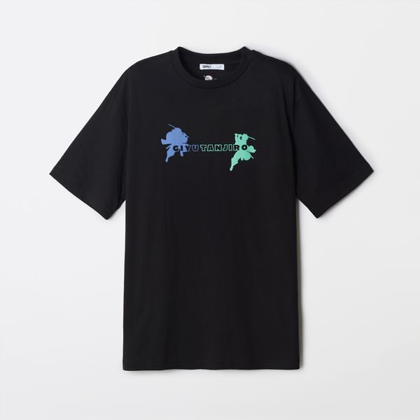 [SPAO] [鬼灭之刃] 短袖T恤 (拼色)