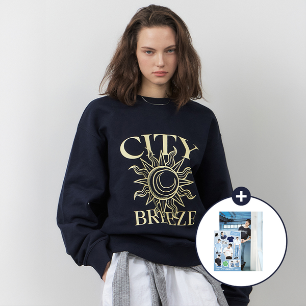 [CITYBREEZE] STAR BREEZE SWEATSHIRT_NAVY M