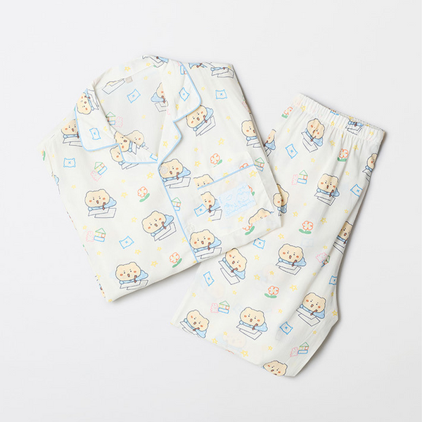 [SPAO] [丧熊] 丧熊长袖睡衣 (WHITE)