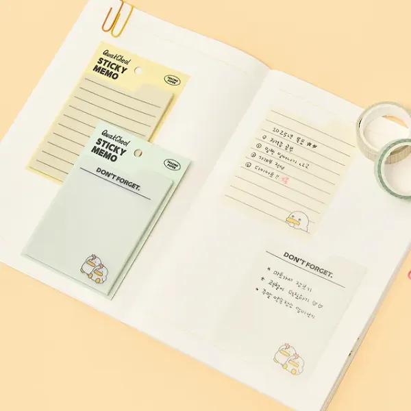 [Qwakcheol] Tracing Sticky Notes (2type)