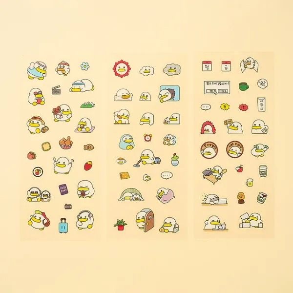 [Qwakcheol] Transparent Sticker (3type)