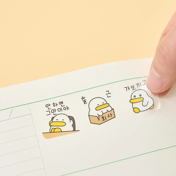 [Qwakcheol] Emoticon Sticker (4type)