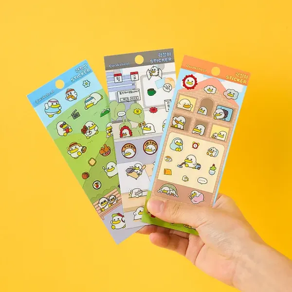 [Qwakcheol] Transparent Sticker (3type)