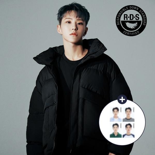[全款][CGP] (Seventeen HOSHI Gift-Postcards 3p Set) RDS Utility Duck Down Short Puffa [Black][CN]_权顺荣Hoshi_Star