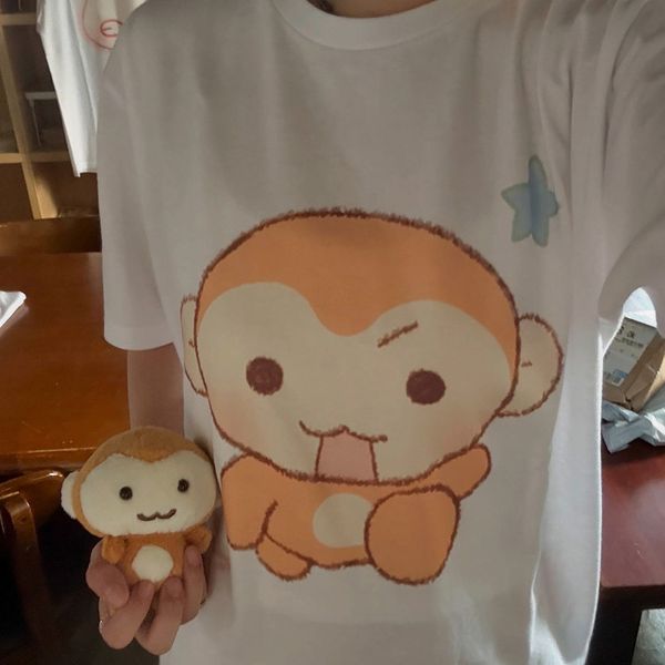 [Pink rue] 猴子短袖T恤