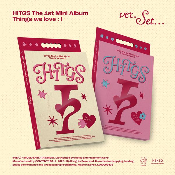 HITGS (힛지스) The 1st Mini Album - Things we love : I [2종 세트]