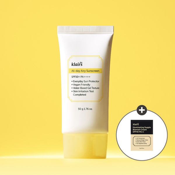 [디어,클레어스] 올 데이 에어리 선스크린 SPF50+ PA++++ 50g