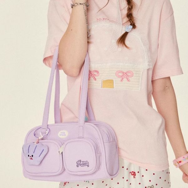 [VANWALK] Ocean Island Tote Bag_Cream Purple