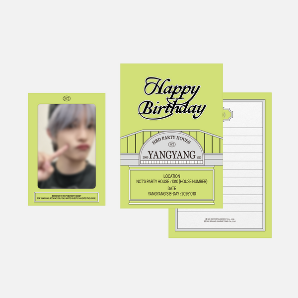 YANGYANG (WayV) - [SM ARTIST BIRTHDAY] PARTY CARD