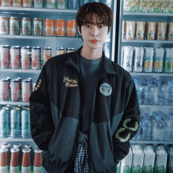 [CITYBREEZE] Laurel Track Zip-up Jacket_CHARCOAL
