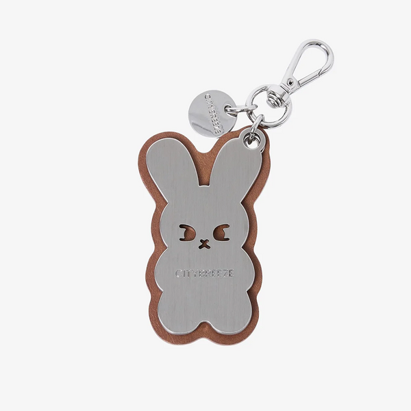 [CITYBREEZE] City Snappy Metal Keyring_BROWN