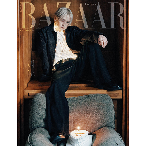[Magazine] [25-10-27] HARPER'S BAZAAR 2025.11 C Type (Cover : Stray Kids : LEE KNOW / Content : Stray Kids : LEE KNOW 16p, aespa : NINGNING 16p, ENHYPEN 16p, NMIXX : SULLYOON & JIWOO 8p)