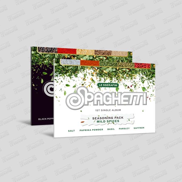 [케타포 Special Gift] [2CD 세트상품] 르세라핌 (LE SSERAFIM) - 싱글앨범 1집 [SPAGHETTI] (Weverse Albums ver.)