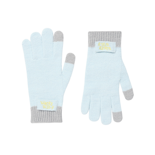 [Wacky Willy] [25FW] Wacky Willy Stripe Knit Gloves Blue