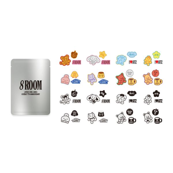 ktown4u.com : ATEEZ - [[8ROOM] POP-UP MD] RANDOM IRON-ON PATCH
