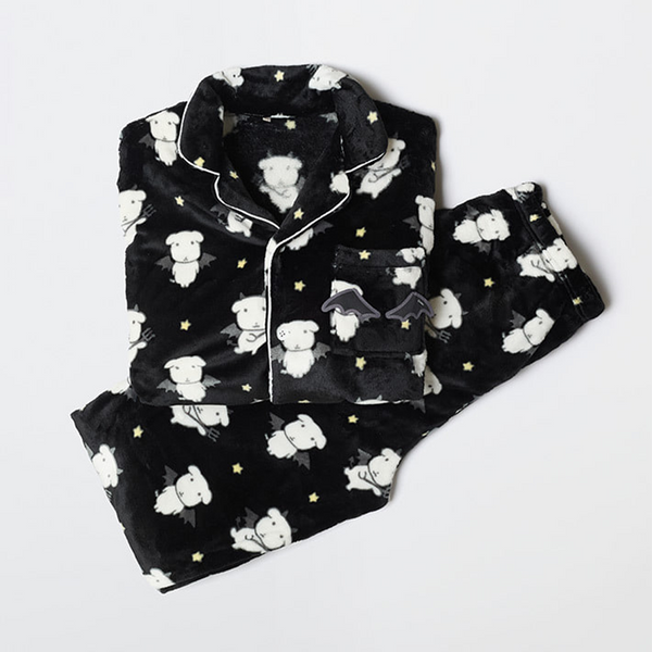 [SPAO] [GANADI] Devil Fleece Pajama (Black)