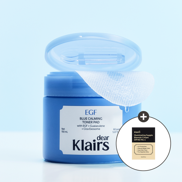 [Dear, Klairs] EGF Blue Calming Toner Pad 150mL (60Pads)