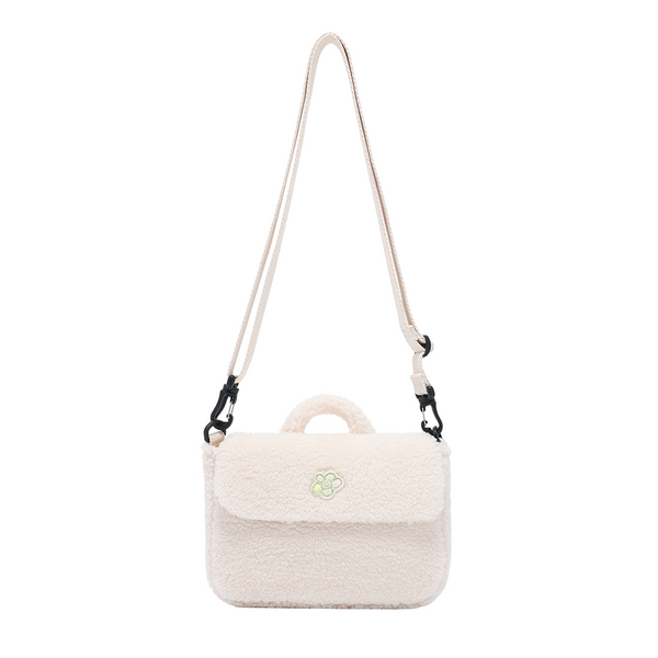 [Wacky Willy x GISELLE] [25FW] Women's Lily Fleece Bag Ivory