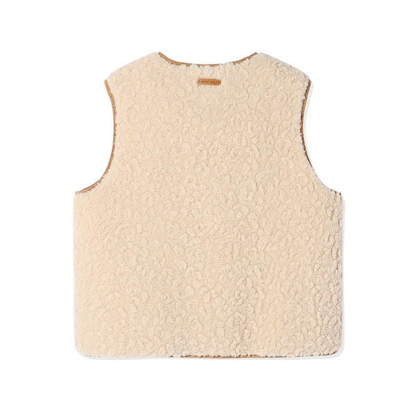 [Wacky Willy x GISELLE] [25FW] Women's Fleece Vest Cream