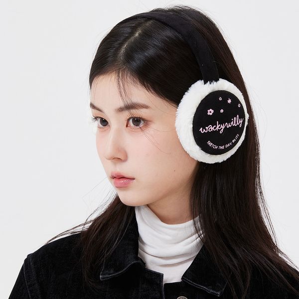 [Wacky Willy x GISELLE] [25FW] Women's Lily Ear Warmer Black