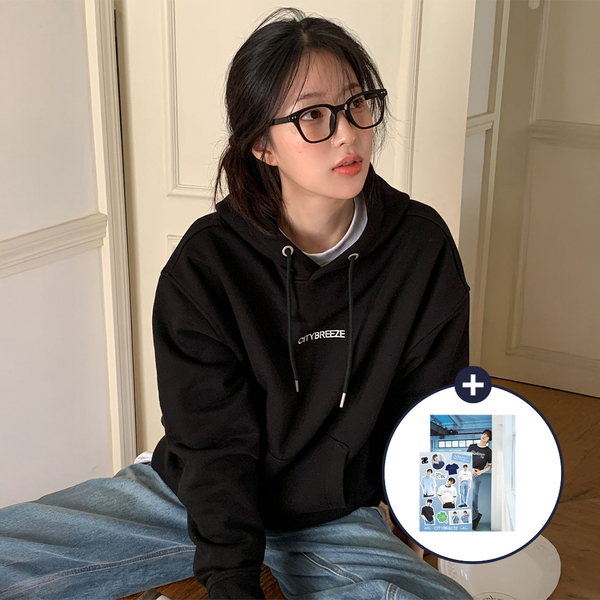 [City Breeze] City Nightscape Hoodie_BLACK S