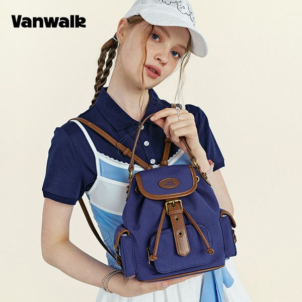[VANWALK] 4-Way Leather Mini Backpack (3color)