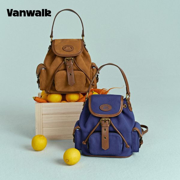 [VANWALK] 4-Way Leather Mini Backpack (3color)