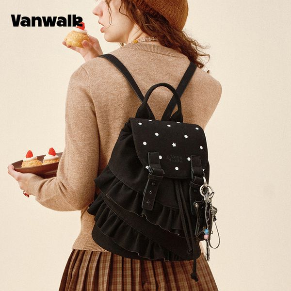 [VANWALK] Shirring Re-edition Backpack / Star Black