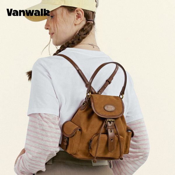 [VANWALK] 4-Way Leather Mini Backpack (3color)