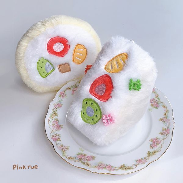 [Pink rue] Fruit Sando Plush Keyring