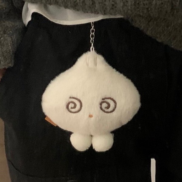 [Pink rue] Bangly Dumpling Plush Keyring