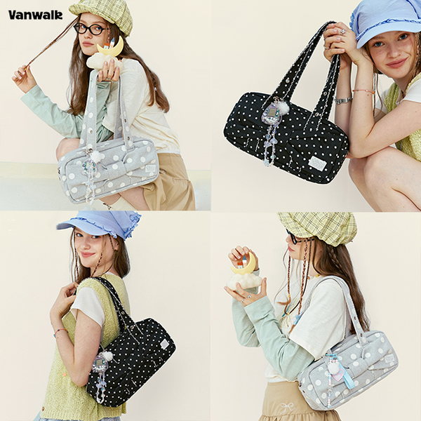[VANWALK] Shirring Ribbon Tote Bag (2color)