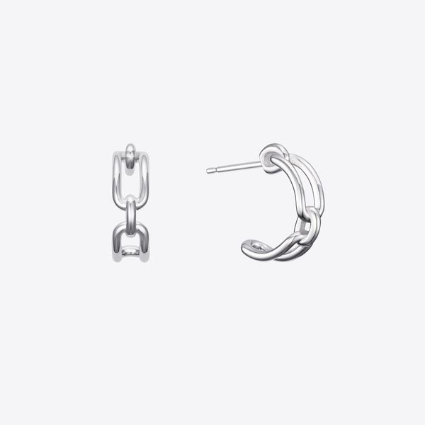 [MSGRN] Mini Chain Tube Earrings (2color)