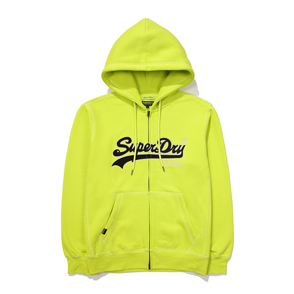 [NCT드림 착용] [슈퍼드라이] N-팩 빈티지 투웨이 후드 집업 라임