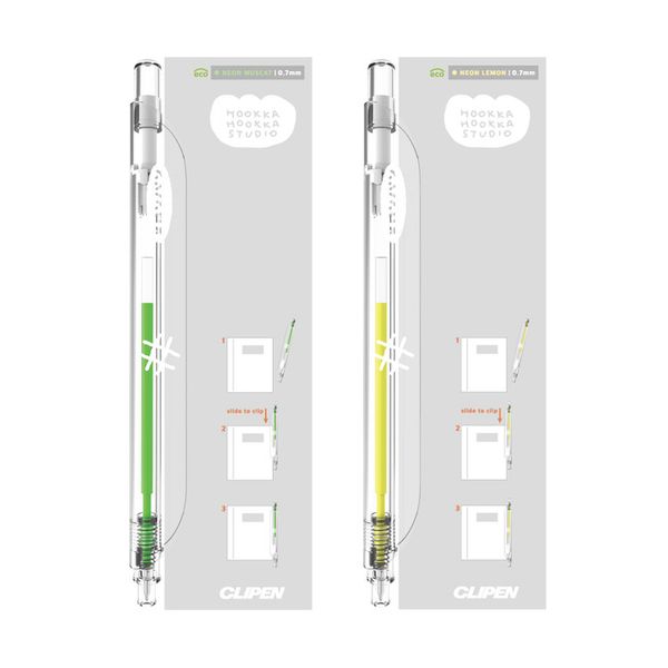[HOOKKA HOOKKA STUDIO] 哈密瓜面包 霓虹夹子笔 [2type]
