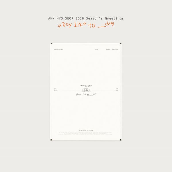 [케타포 Special Gift] 안효섭 (Ahn Hyo Seop) -2026 시즌 그리팅 [A Day Like to.___day]