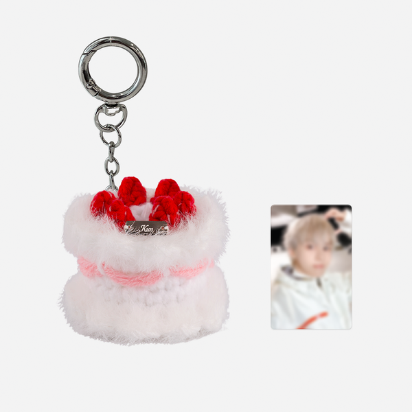 [Not available for shipping via EMS/K-Packet/Small-Packet] KUN (WayV) - [2026 SM ARTIST BIRTHDAY] CROCHET MINI CAKE KEYRING